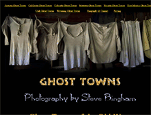 Tablet Screenshot of ghost-town-photography.com